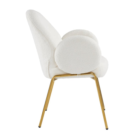 Rootz Set of 2 Teddy Fabric Armchairs - Comfy Seating - Plush Chairs - Ergonomic Support - 66L x 49.5W x 90H cm