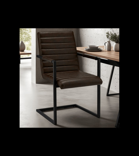 Rootz Dining Chair Set - Modern Faux Leather Chairs - Comfortable and Durable - Easy Maintenance - Versatile Style - 53cm x 66cm x 93cm