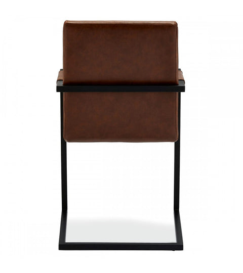 Rootz Dining Chair - Modern Faux Leather - Comfortable Seating - Durable & Sturdy - Versatile Design - Easy to Clean - 53cm x 66cm x 93cm