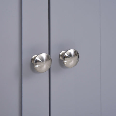 Rootz Bathroom Cabinet - 2 Door Cabinet - Buffet Storage Cabinet - Elegant Design - 60cm x 30cm x 75cm - Grey and White