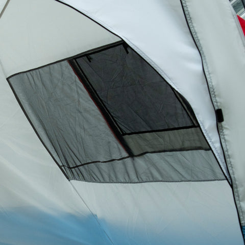 Rootz Camping Tent - Family Tent - Outdoor Shelter - Water-repellent - 5.10m x 2.40m x 1.80m