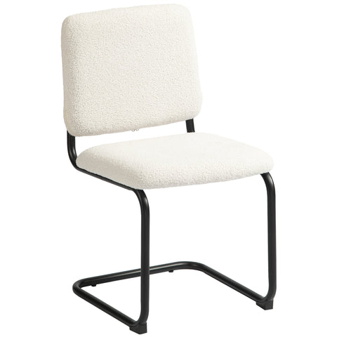 Rootz Meeting Chair - Visitor Chair - Sherpa-Fleece Chair - High Comfort - 48cm x 55cm x 85.5cm