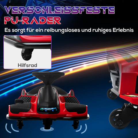 Rootz Electric Go-Kart for Children - Drift Kart - Racing Cart - Lights & Music Function - 90cm x 53cm x 99cm