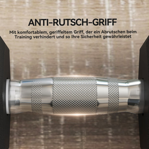 Rootz 35kg Dumbbell Set - Free Weights - Gym Equipment - Anti-Slip Handle - Safe Rubber - 16.2cm x 11cm x 34.6cm