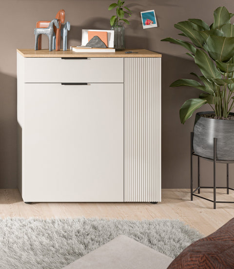 Rootz White  Chest of Drawers - Dresser - Storage Cabinet - Versatile Space - 80x88x36 cm