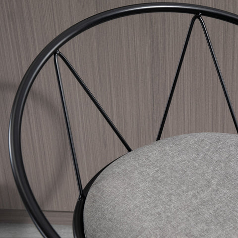 Rootz 2 Piece Set Bar Stools - Height Adjustable - Swivel Seats - Comfortable Design - 51cm x 46cm x 78-100cm