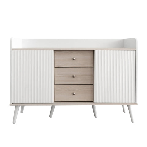 Rootz Modern Sideboard - Storage Cabinet - Elegant Buffet Table - Ample Storage - 117.5L x 40W x 80H cm