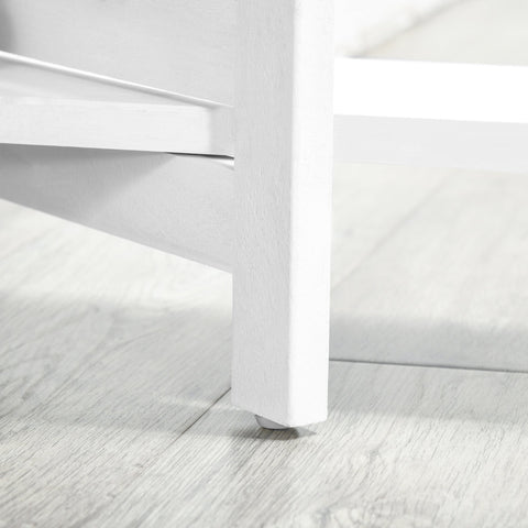 Rootz 4 Panel Paravent Room Divider - Blind Doors - Folding Screen - Privacy Enhancement - 160L x 170H cm White