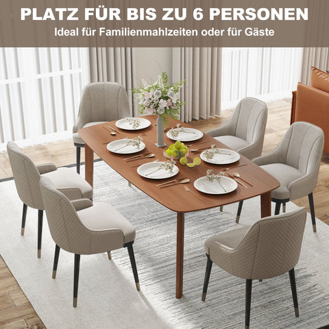 Rootz Dining Table - Country House Table - Rustic Charm Wood Table - Durable Design - 150cm x 80cm x 76cm