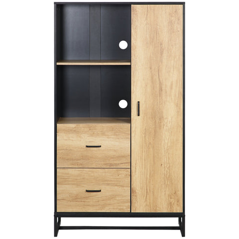 Rootz Kitchen Cabinet - Sideboard - Storage Unit - Ample Storage - 88cm x 35cm x 160cm
