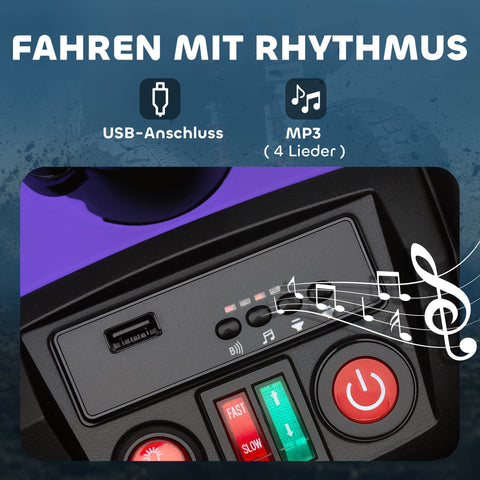 Rootz Electric Quad for Kids - Children's ATV - Battery-Powered Ride-On - Safe with Headlights - 109cm x 68.5cm x 76cm