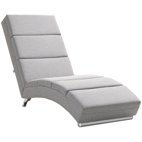 Rootz Upholstery Armchair - Relaxation Chair - Comfy Lounge Chair - Maximum Comfort - 160.5cm x 60.5cm x 93cm - Grey