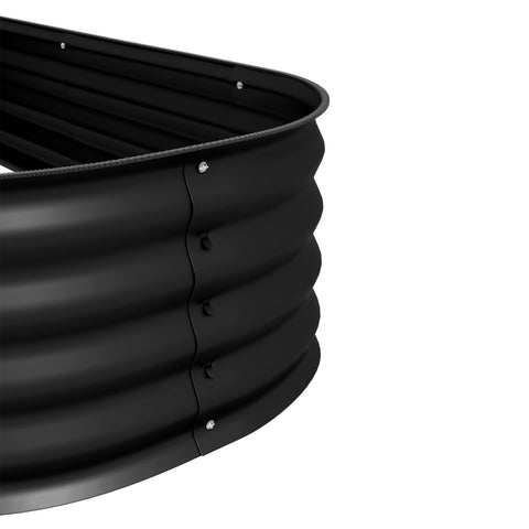 Rootz Raised Garden Bed Plant Box - Modular Steel Planter - Flower Box - Optimizes Root Growth - 240 x 62 x 30cm