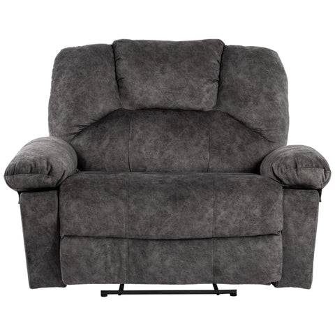 Rootz Extra Wide Manual Massage Chair - Gray Armchair - Recliner Seat - 8-Point Massage & Heating - 115L x 68W x 105H cm