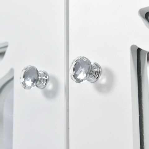 Rootz Mirrored Sideboard - Buffet Cabinet - Storage Cupboard - Elegant Design - 160L x 40W x 84H cm