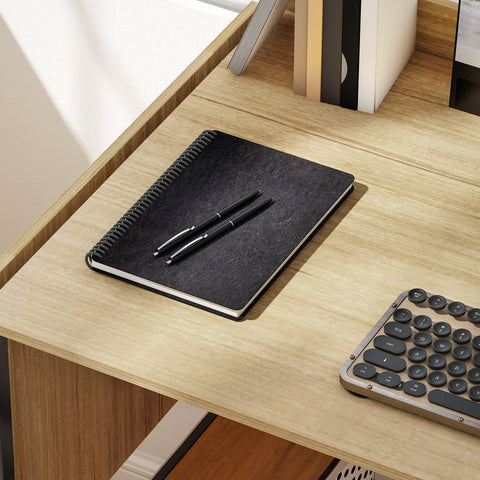 Rootz Foldable Computer Table - Expandable Desk - Space-Saving Office Table - Robust & Sturdy - 170cm x 58cm x 78cm