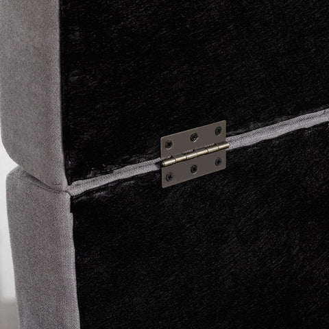 Rootz 2 Seater Sofa Bed with Hidden Storage - Sleeper Sofa - Convertible Couch - Comfort, Style, Functionality - 152W x 101D x 81H cm - Polycotton Gray