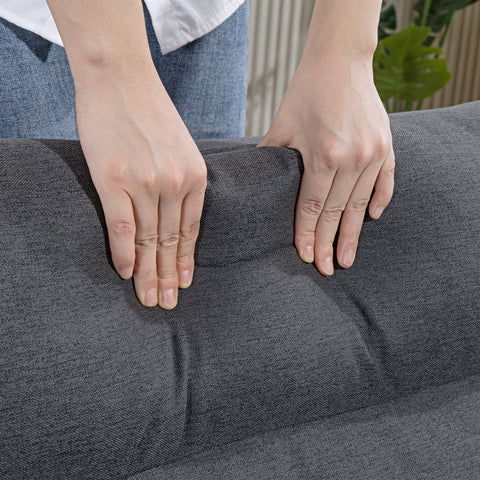 Rootz Bean Bag with Bed Function - Floor Chair - Lounger - Foldable Seat - 6-Position Adjustable Backrest - Comfort & Space Saving - Grey - 70 x 72 x 56 cm