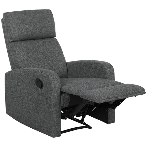 Rootz Relaxation Armchair - Adjustable Lying Chair - Modern Living Room Armchair - High-Density Foam Comfort - Grey - 63x98cm