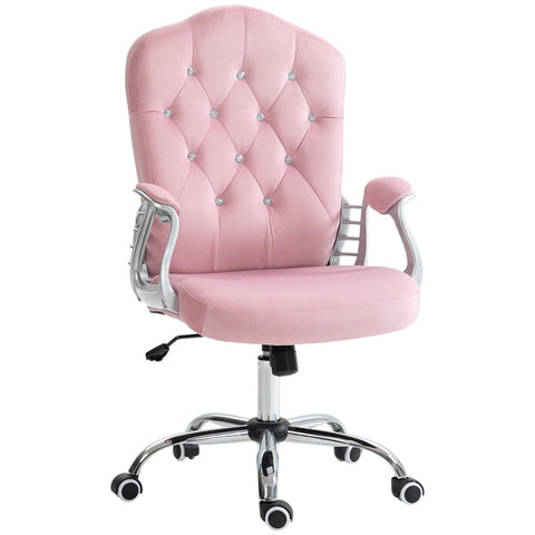 Rootz Ergonomic Office Chair - Desk Chair - Swivel Chair - Velvet Fabric - Extra Thick Padding - Reclining Function - 61cm x 61cm x 104-114cm