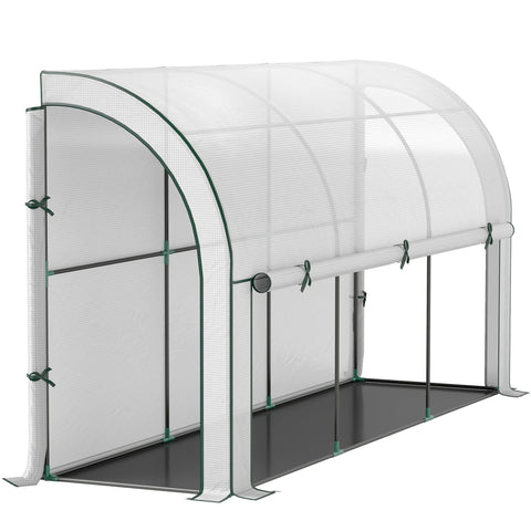 Rootz Wall Mounted Greenhouse - Accessible Plant House - Cold Frame - UV Resistant with Weed Barrier - 300 x 80 x 157 cm