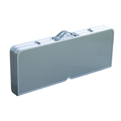 Rootz Aluminum Camping Table with 4 Seats - Folding Picnic Table - Portable Outdoor Table - Space-Saving Design - Durable Construction - Versatile Use - 136cm x 85.5cm x 66cm