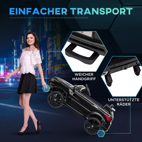 Rootz elektrische kinderauto SUV - kinderauto - voertuig op batterij - dubbele motoren - LED-verlichting - 110 cm x 68 cm x 52 cm