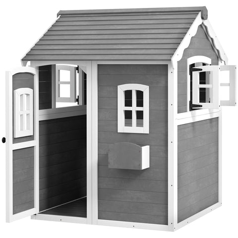 Rootz Children's Playhouse - Kids Playhouse - Wooden Play Hut - Creativity & Fun - 104.5cm x 110cm x 137cm