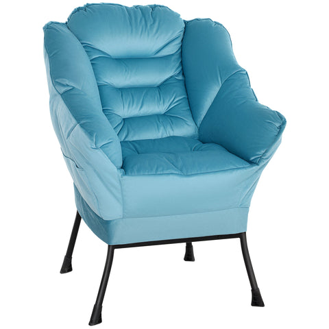 Rootz Modern Akzentstuhl Armchair - Upholstered Chair - Relaxed Seat - Luxurious Comfort - 80cm x 78cm x 100cm