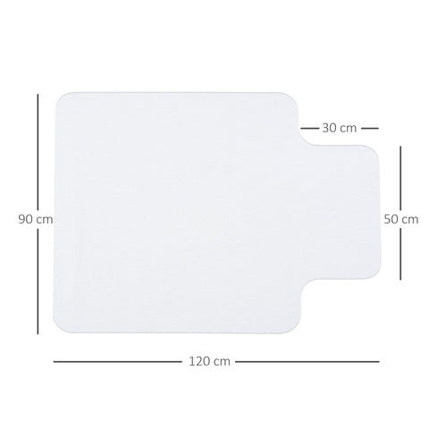 Rootz Chair Pad for Hard Floors - Floor Protector - Non-Slip Mat - Protects Wood & Tiles - 90cm x 120cm