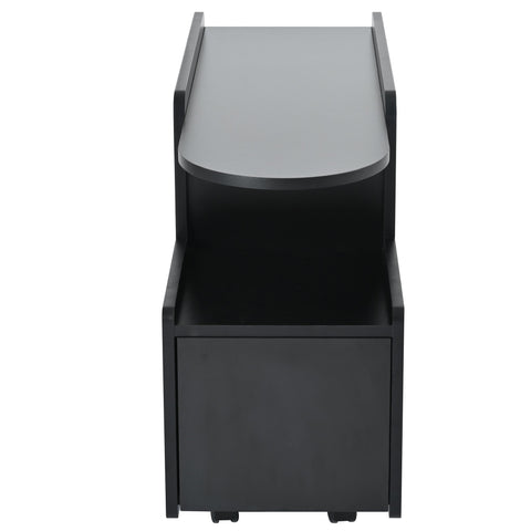 Rootz Multifunctional Side Cabinet - Storage Trolley - Rolling Cart - Flexible Wheels - 82cm x 30cm x 53cm