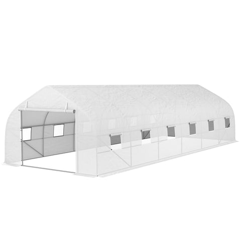 Rootz Large Tunnel Greenhouse - Garden Greenhouse - Plant Cultivation Shelter - Year-Round Growth - 800cm x 300cm x 200cm