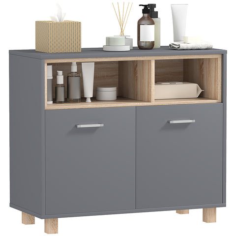 Rootz Bathroom Cabinet Storage - Modern Design - Elegant Organizer - Non-Slip Stability - 80cm x 35cm x 70cm