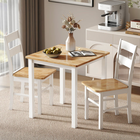 Rootz Dining Table - Wooden Table - Kitchen Table - Space-Saving Design - 69cm x 69cm x 72.5cm