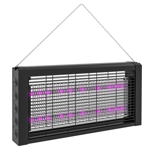 Rootz Insect Killer LED Lamp - Mosquito & Fly Catcher - Bug Zapper - 60㎡ Coverage - 49L x 6W x 25H cm - Chemical-Free Solution