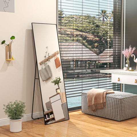 Rootz Large Full Body Mirror - Rectangular Wall Mirror - Bedroom Mirror - Clear Reflections - 50x160cm x 4cm (Without Stand)