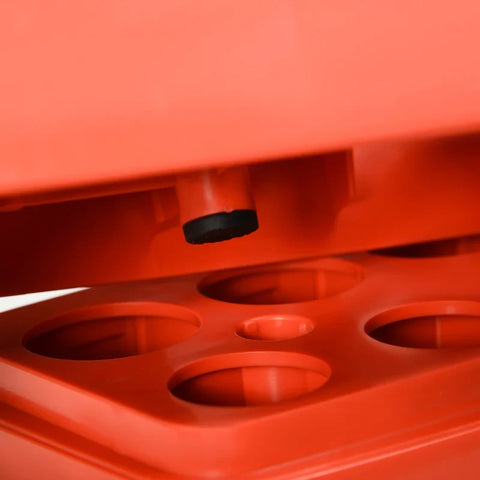 Rootz Stepper - Height-adjustable - Aerobic Stepper - Plastic - Non-slip Surface - Red + Black - 78L x 28W x 10/15/20H cm