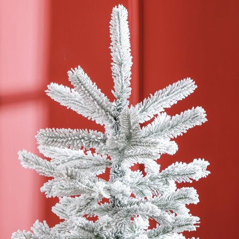 Rootz Snow-Covered Artificial Christmas Tree - Winter Tree - Festive Decor - Flame Retardant - Ø115cm x 180cm