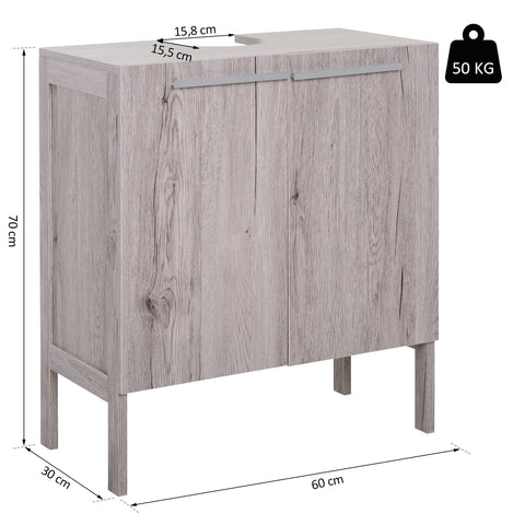 Rootz Bathroom Vanities Unit - Closet - MDF Storage - Extra Elegance - 60b x 30t x 70H cm