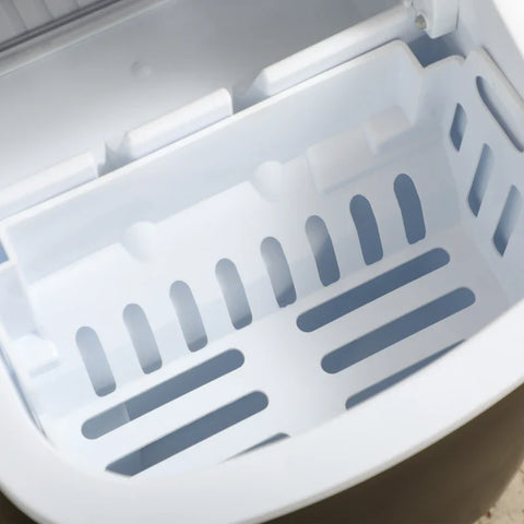 Rootz Kitchen Appliances - Ice Cube Machine - Dispenser - Egg Cube Maker - Stainless Steel - Black - 22.2L x 29.4W x 29H cm