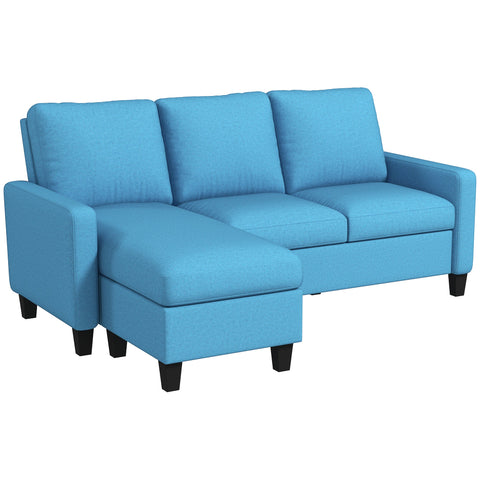 Rootz 3-Seater Corner Sofa with Chaiselongue - Couch - Lounge Seating - Cozy Comfort - 197cm x 139cm x 91cm