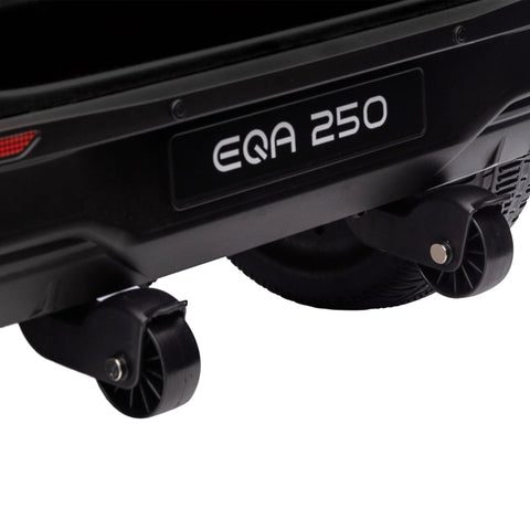 Rootz Electric Children's Car - Licensed Mercedes-Benz EQA - Kids Ride-On Car - Music & Headlights - Parental Remote Control - 111.5cm x 69cm x 52.5cm - Black