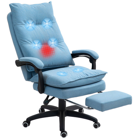 Rootz Massage Office Chair - Desk Chair - Ergonomic Swivel Chair - Massage Function - 70cm x 62cm x 120-130cm