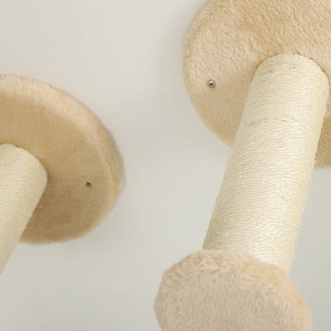 Rootz Cat Climbing Wall Set - Wall-Mounted Cat Tree - Cat Activity Center - Space-Saving Design - 110cm x 56cm x 73cm