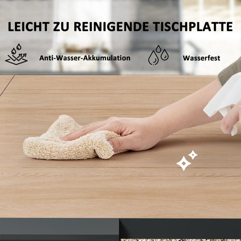 Rootz Extendable Garden Table - Outdoor Dining Table - Balcony Table - Weatherproof - 80/160 x 80 x 75 cm