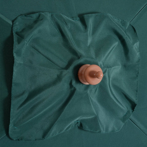 Rootz Foldable Garden Umbrella - Beach Umbrella - Adjustable Parasol - Sturdy Fir Wood - UV-Resistant Polyester - 200 x 150 x 235 cm