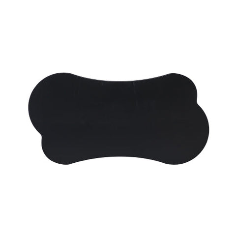 Rootz Coffee Table - Irregular Bone-Shaped - MDF Table - Floor Protection - 113cm x 58cm x 40.5cm - Modern Black Design