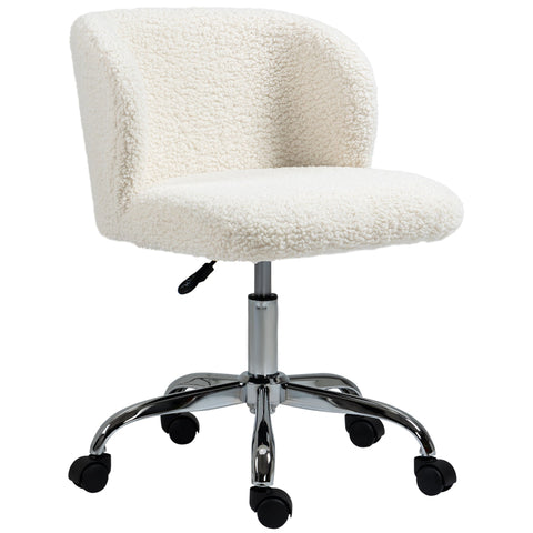 Rootz Office Chair - Swivel Chair - Height Adjustable Chair - Ergonomic Support - 57cm x 58cm x 73-83cm - Sheepskin Cover