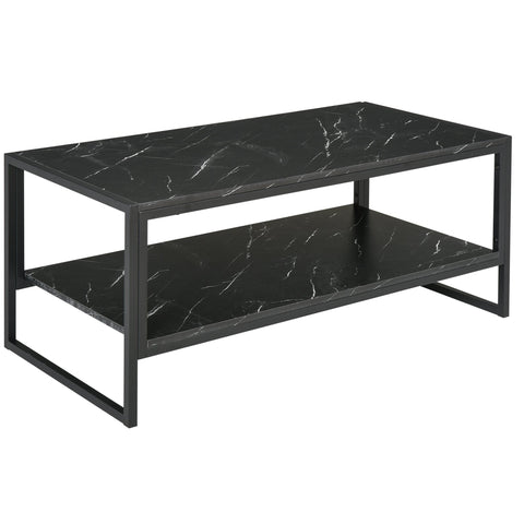 Rootz Modern Coffee Table - Tea Table - Side Table - Elegant Design - 106cm x 50cm x 47cm - High Load Capacity