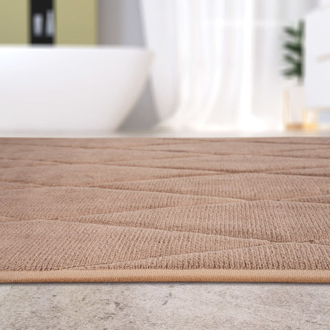 Memory Foam Bath Mat – Soft, Durable & Stylish – Embossed Patterns – Quick-Dry